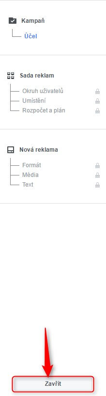Průvodce reklamním účtem ve Facebook pixelu