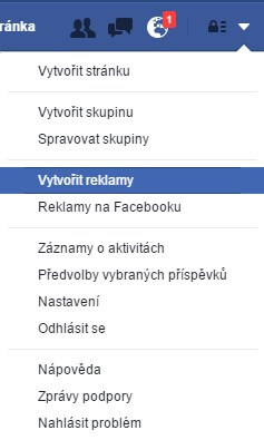 Vytvoření reklamního účtu ve Facebook pixelu