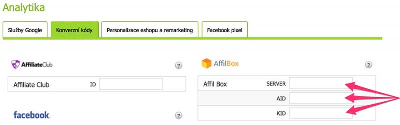 nasazení affiliate na e-shop