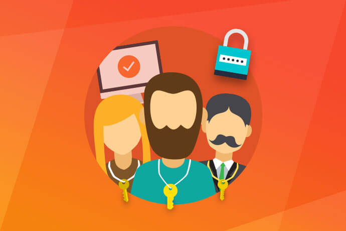 ilustrace multilogin s přístupovými právy