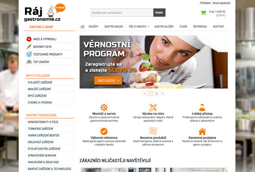 Lukáš Dubina - redesign e-shopu Gastro Levně